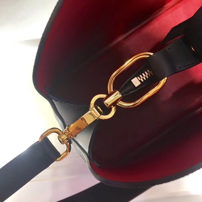 Pra*a matinee small bag in black saffiano leather