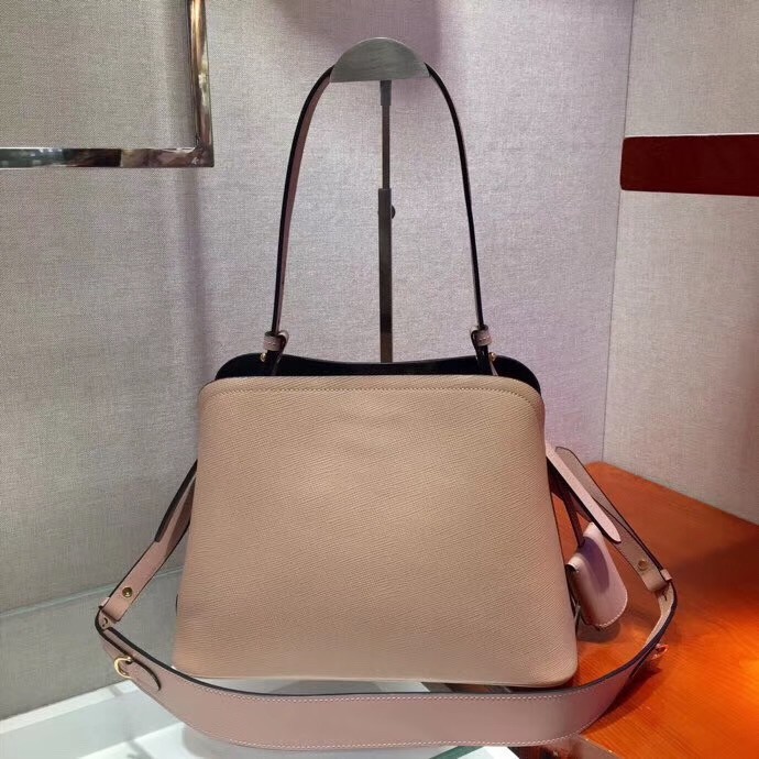 Pra*a matinee small bag in powder saffiano leather