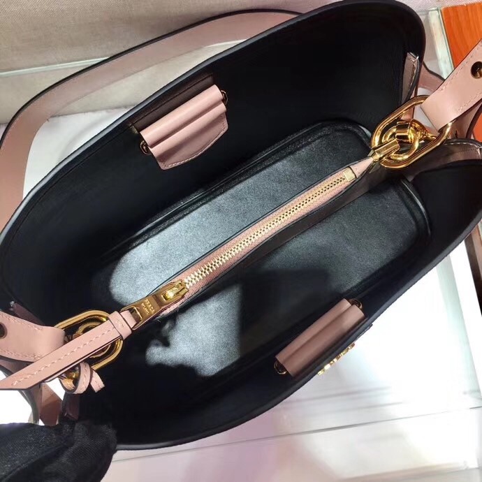 Pra*a matinee small bag in powder saffiano leather