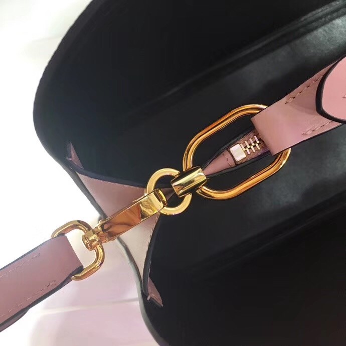 Pra*a matinee small bag in powder saffiano leather