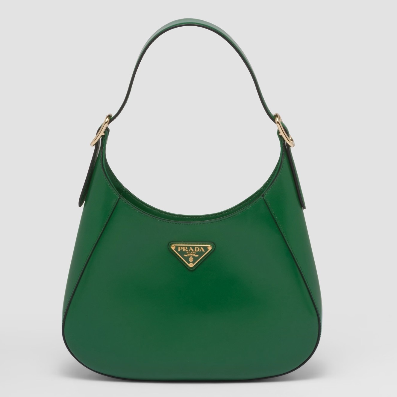 Pra*a shoulder bag in green leather