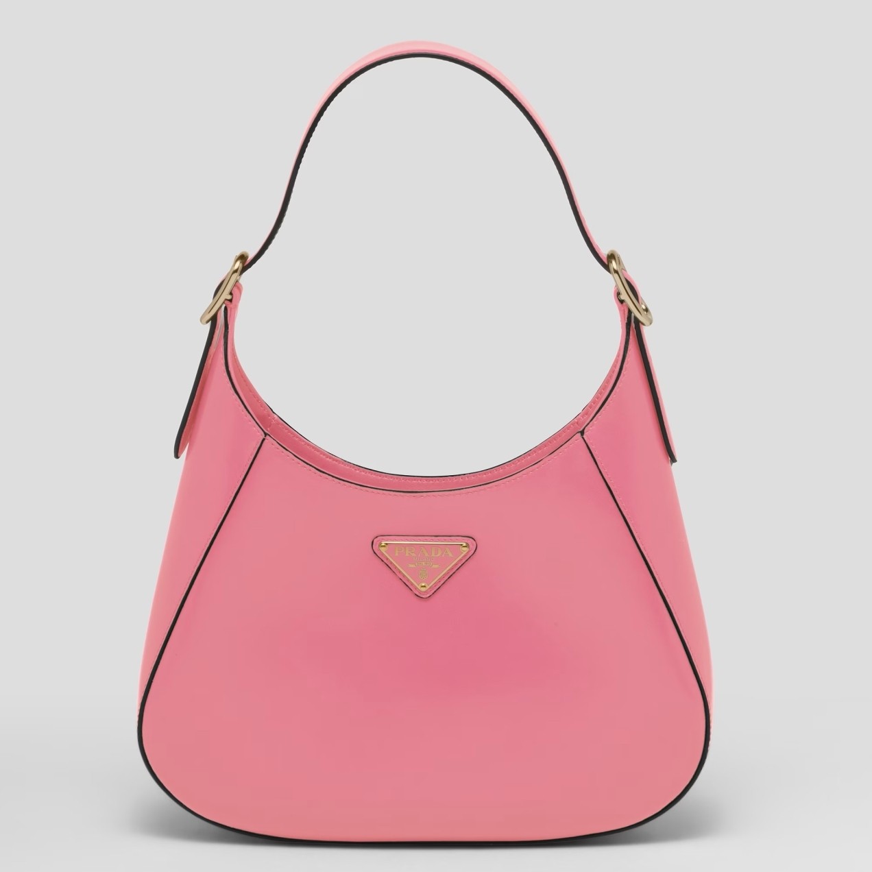 Pra*a shoulder bag in pink leather