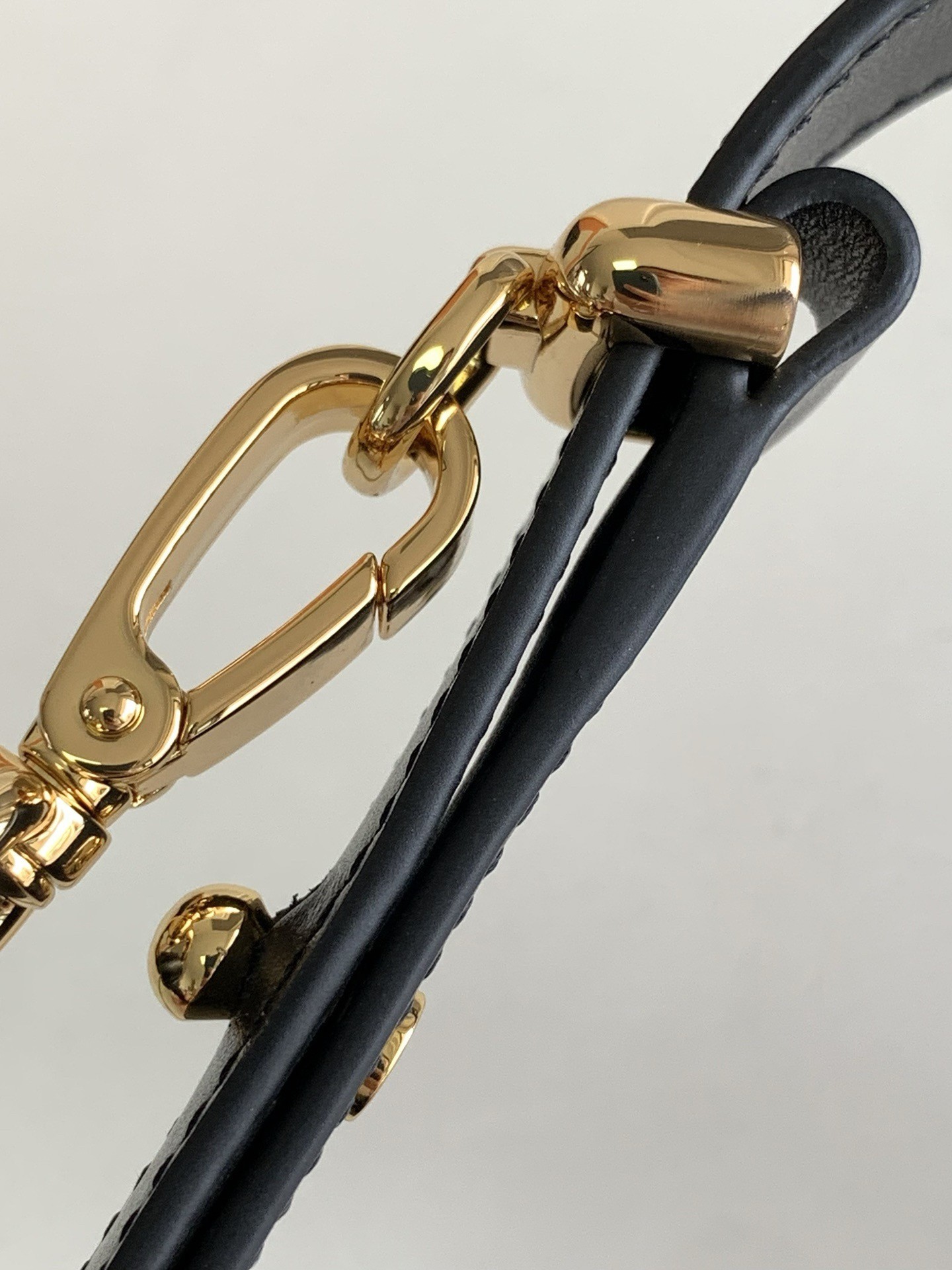Pra*a arque mini shoulder bag in black leather
