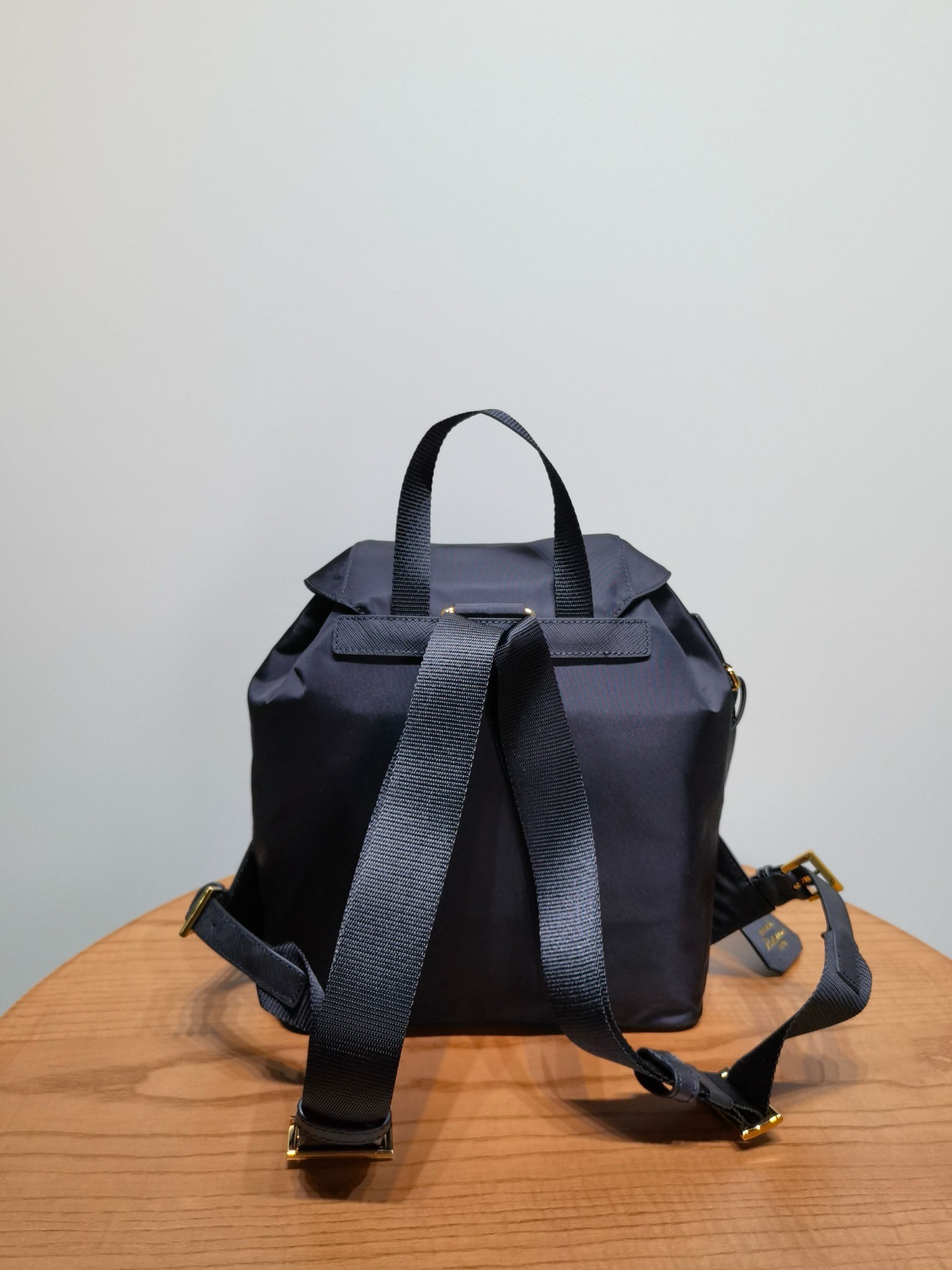 Pra*a re-edition 1978 small backpack in black re-nylon