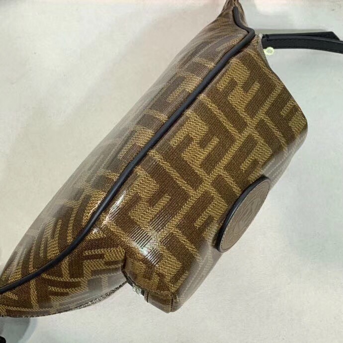 F**di belt bag in glazed fabric with ff motif