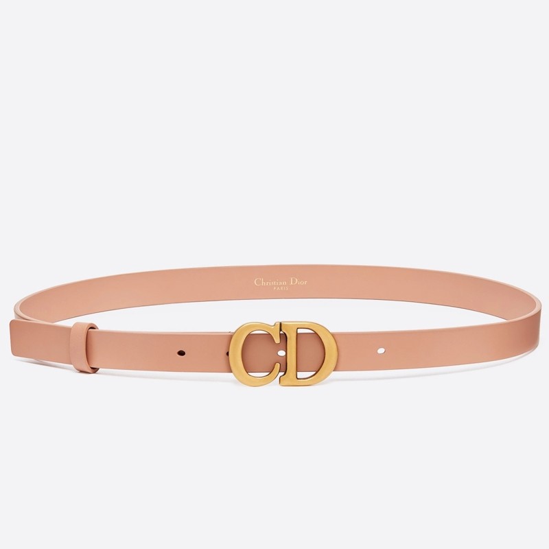 D*or saddle 20mm belt in nude calfskin