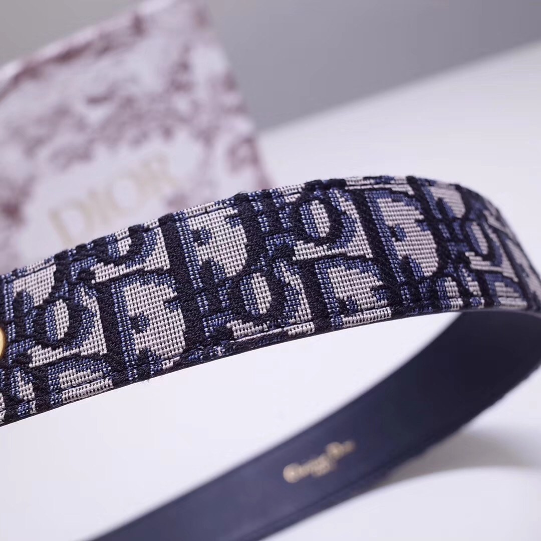 D*or D*orquake 35mm belt in blue oblique canvas