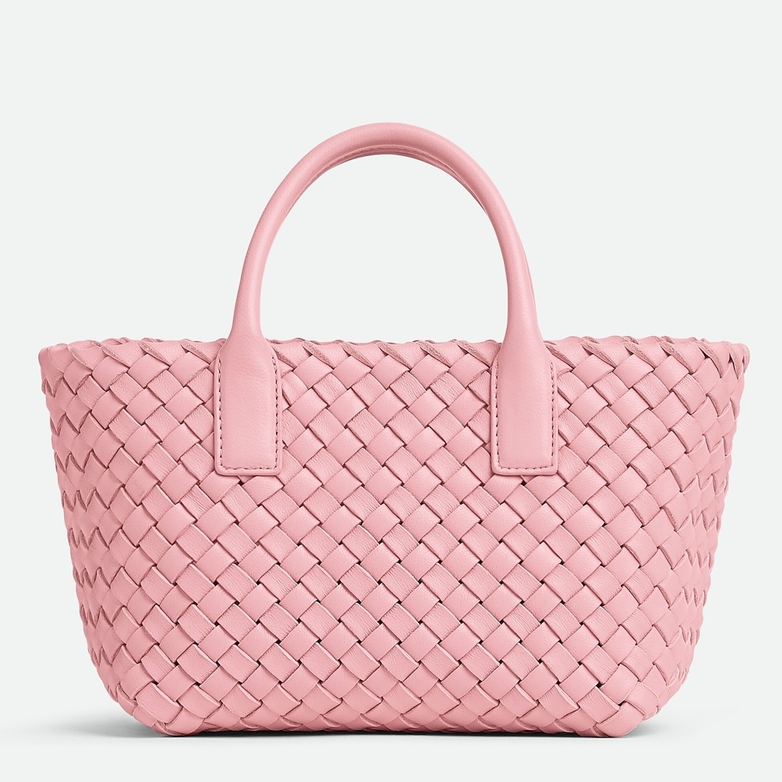 bo*te*ga Ve*ne*ta mini cabat bag in ribbon intrecciato lambskin
