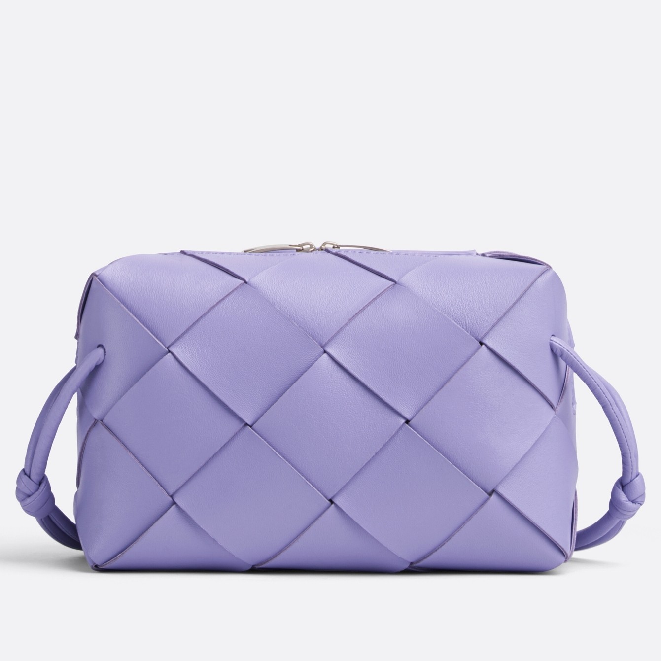 bo*te*ga Ve*ne*ta small cassette camera bag in wisteria lambskin