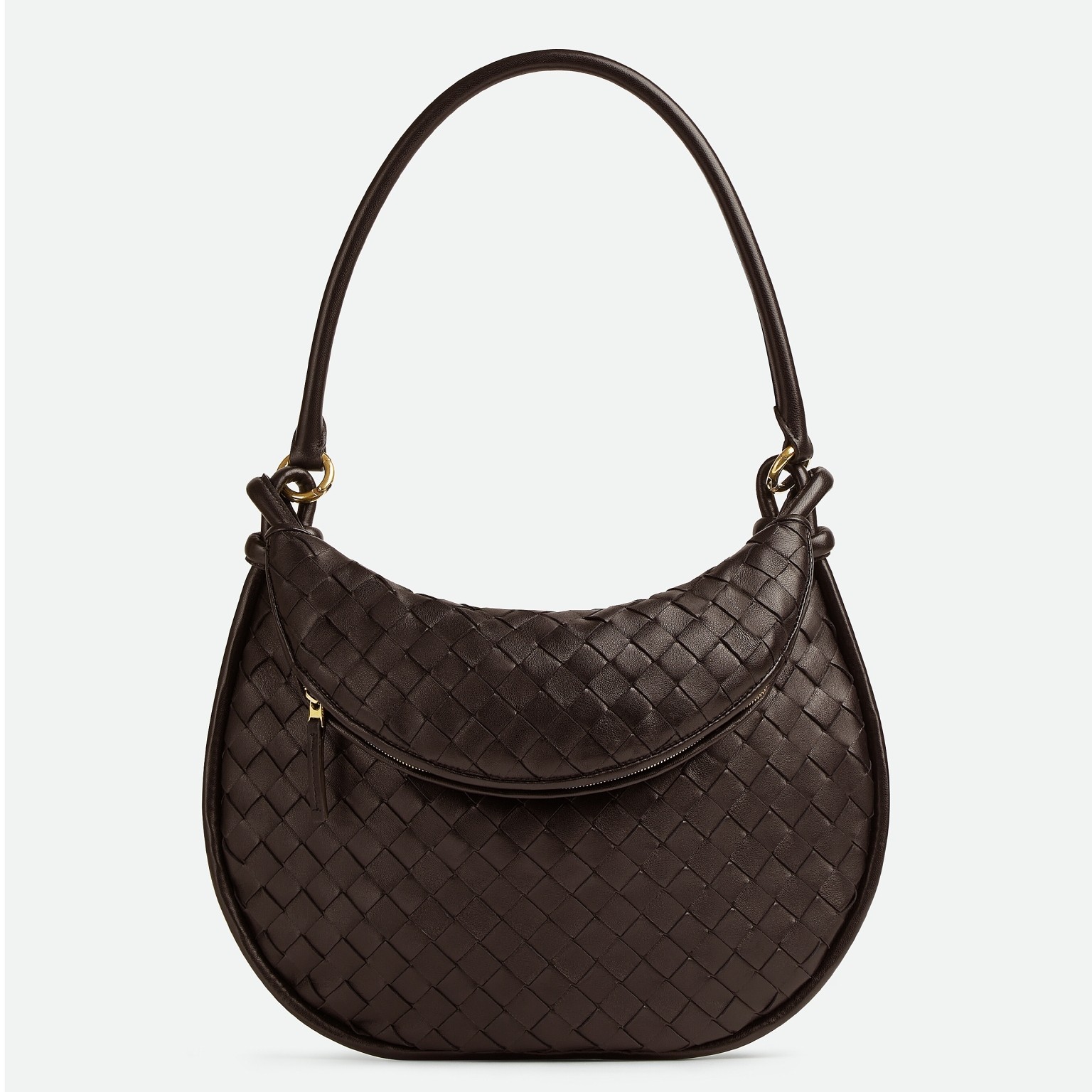 bo*te*ga Ve*ne*ta gemelli medium bag in fondant intrecciato lambskin