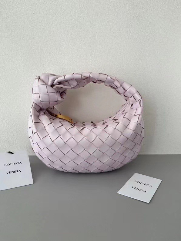 bo*te*ga Ve*ne*ta bv jodie mini bag in light pink intrecciato lambskin