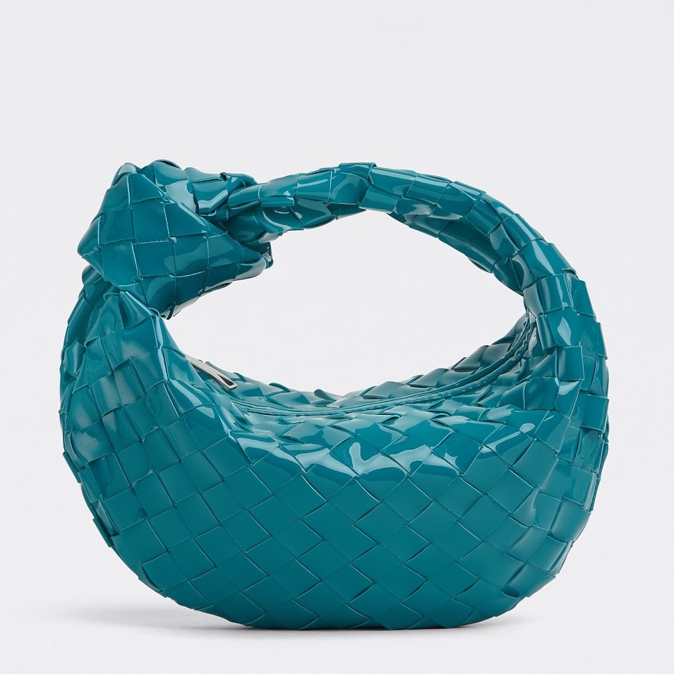 bo*te*ga Ve*ne*ta bv jodie mini bag in blaster intrecciato patent leather