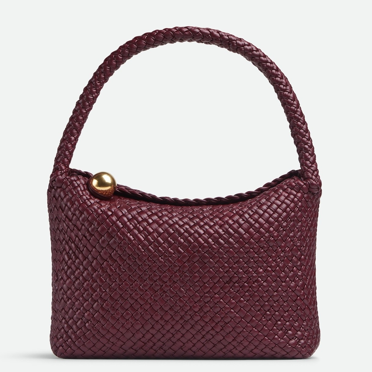 bo*te*ga Ve*ne*ta tosca bag in barolo intrecciato calfskin