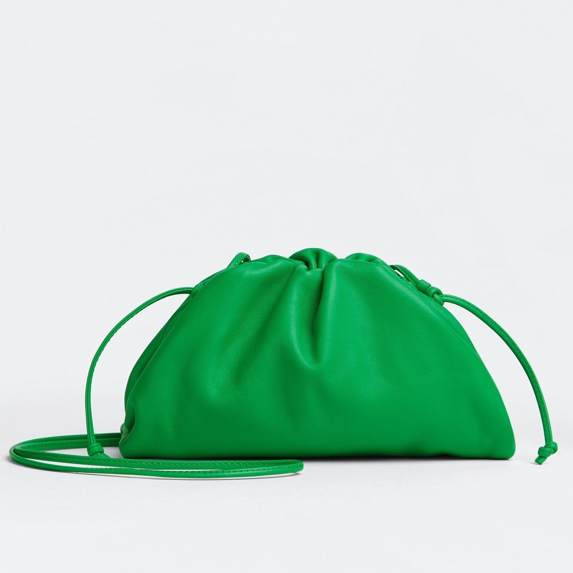 bo*te*ga Ve*ne*ta mini pouch in green calfskin