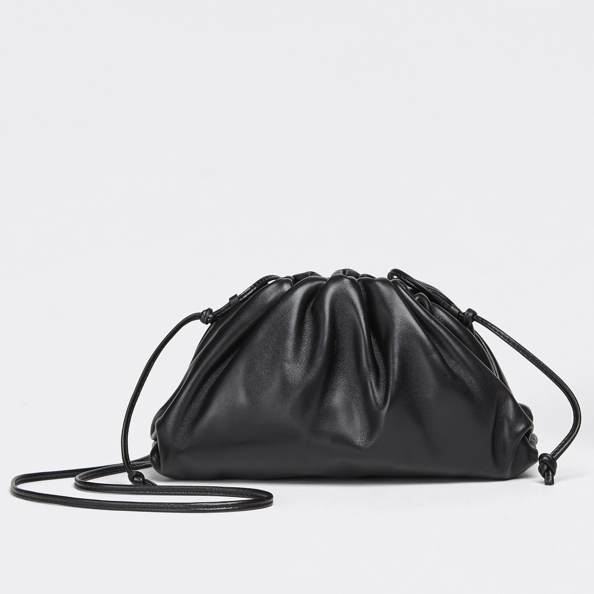 bo*te*ga Ve*ne*ta mini pouch in black calfskin