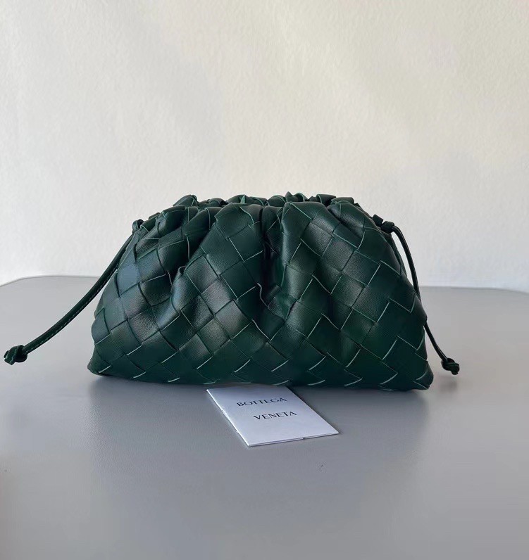 bo*te*ga Ve*ne*ta mini pouch in raintree intrecciato lambskin