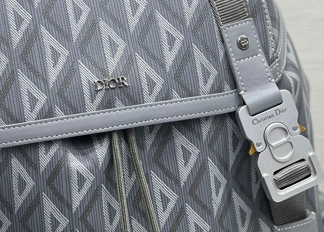 d*or hit the road backpack in gray cd Di*m*nd canvas