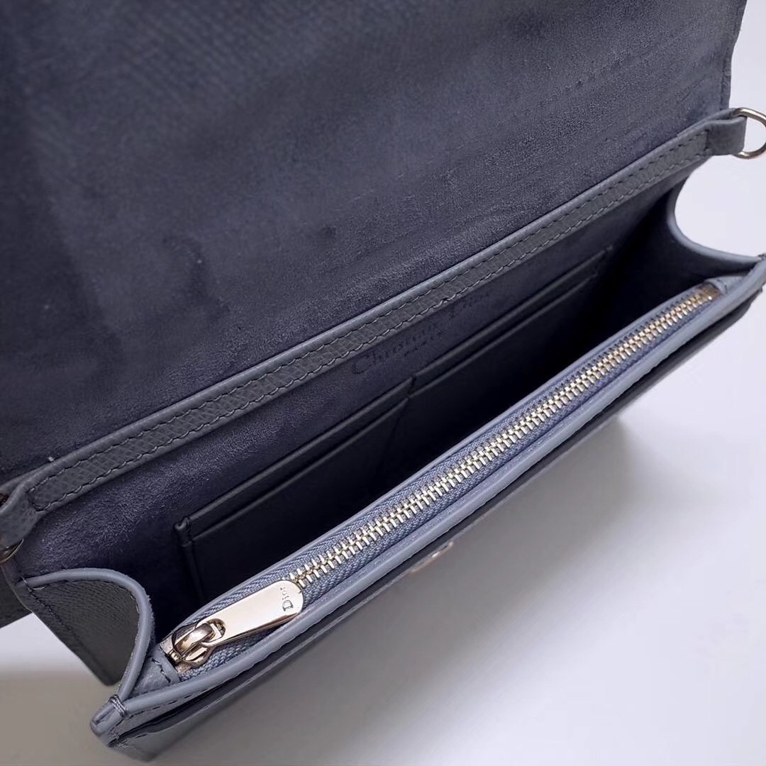 D*or 30 montaigne 2 in 1 belt bag in grey calfskin