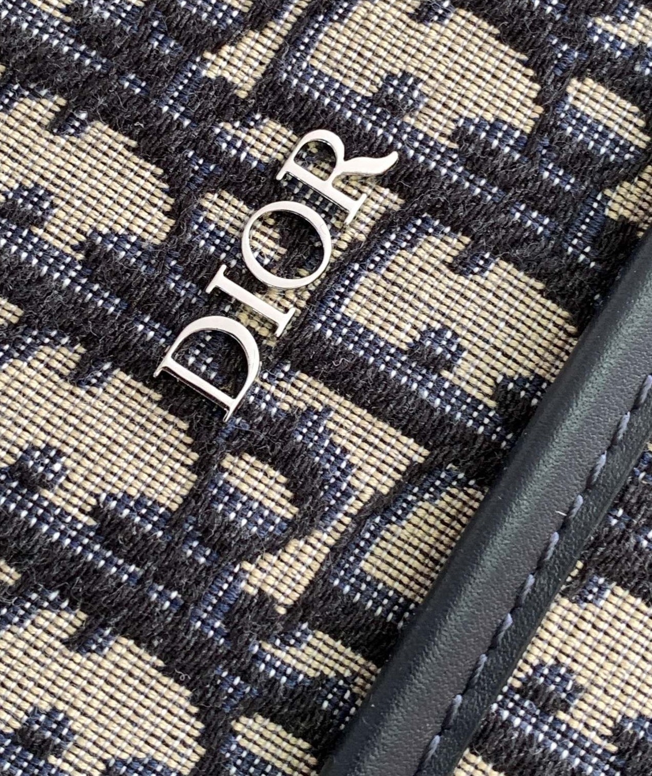 D*or changing bag in blue D*or oblique canvas