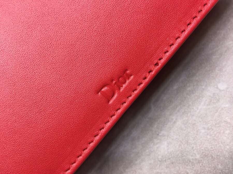 D*or D*orama bag in red eyelets lambskin