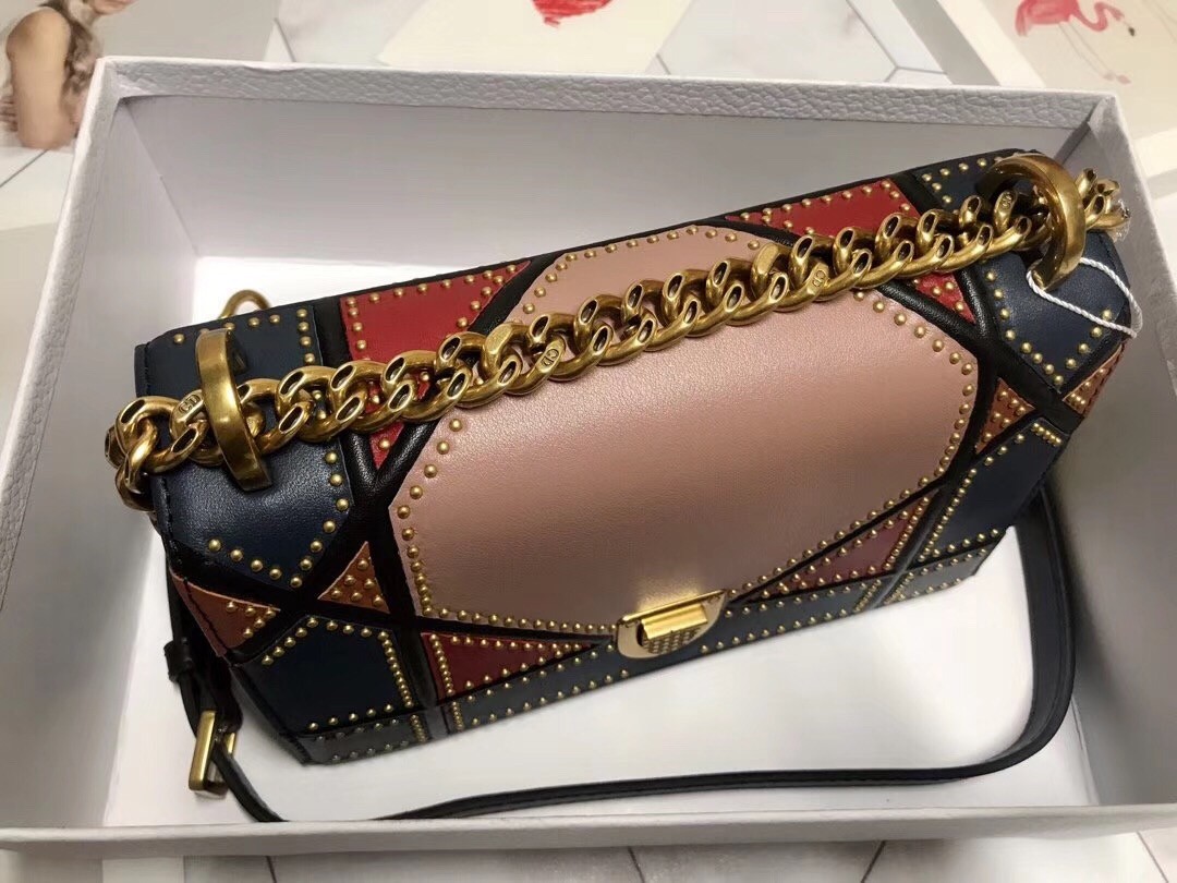 D*or D*orama bag in multi-coloured patchwork
