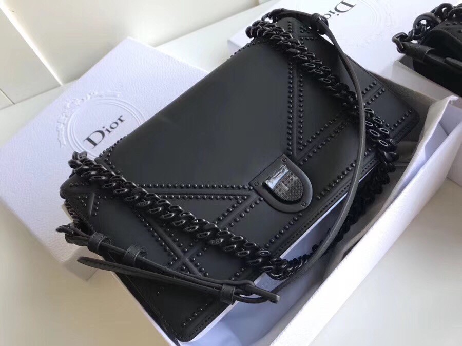D*or studded D*orama ultra matt so black bag