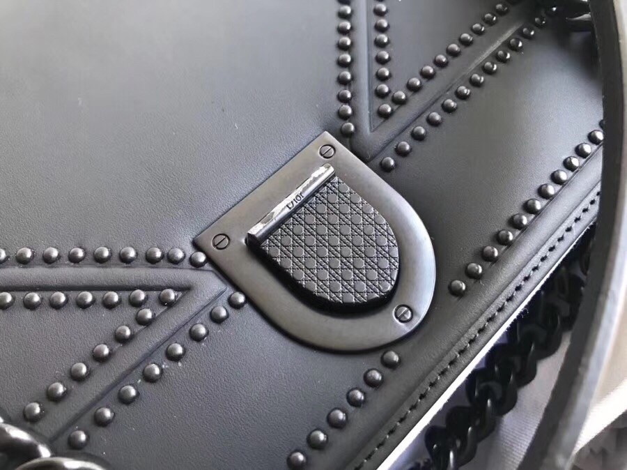 D*or studded D*orama ultra matt so black bag