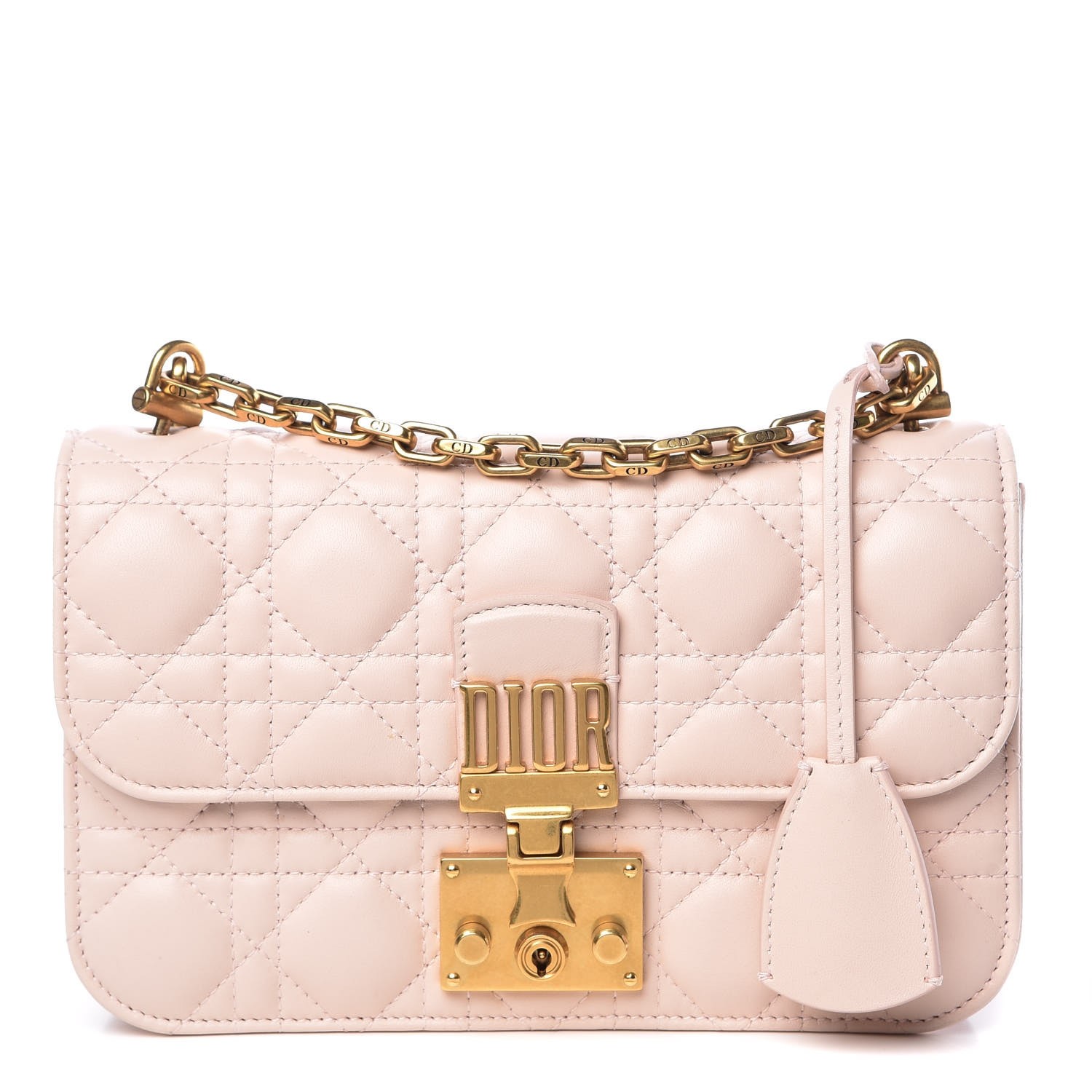 D*or small D*oraddict flap bag in pink lambskin