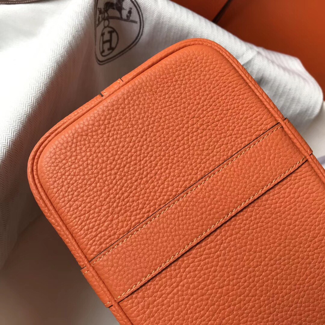 H**mes garden party 36 bag in orange clemence calfskin