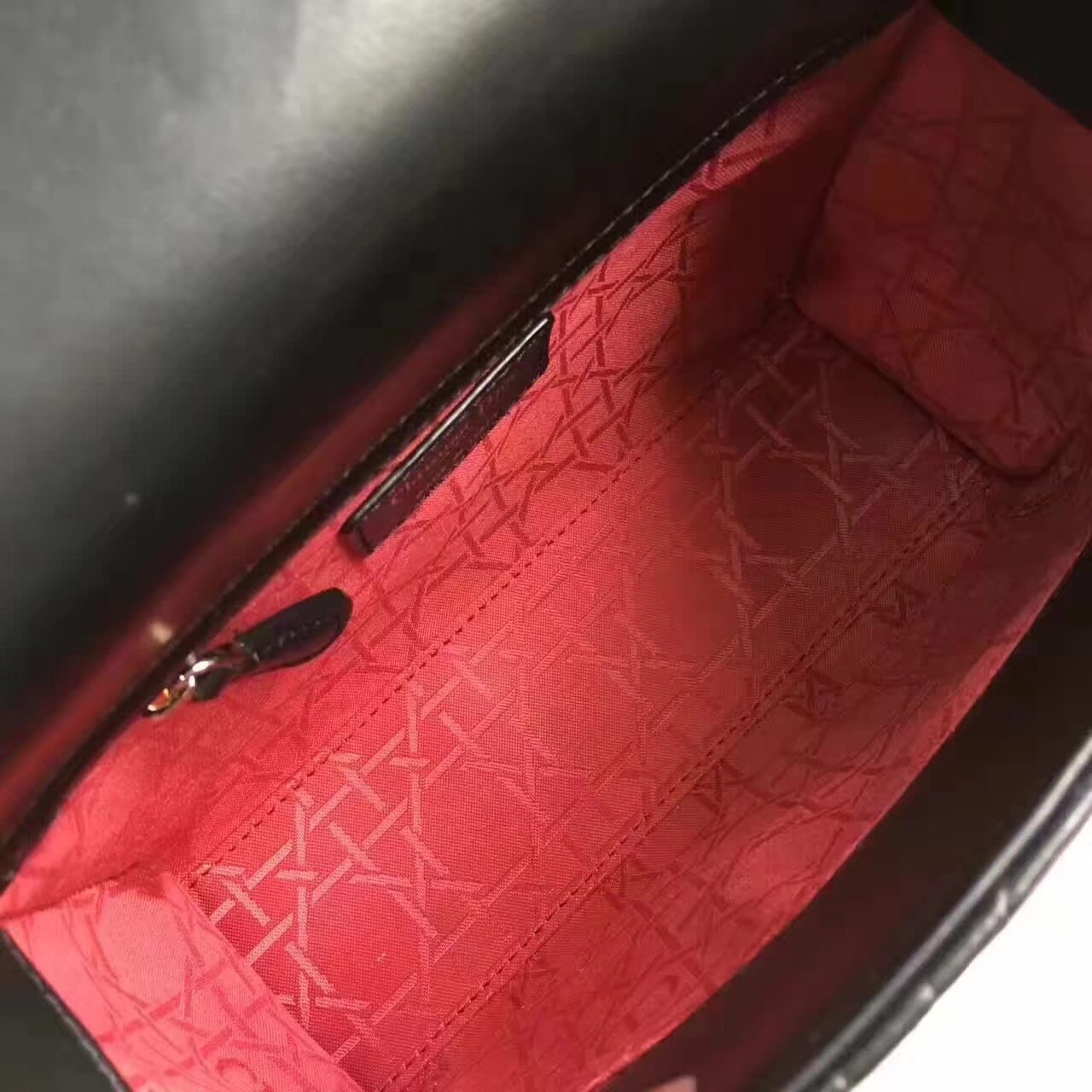D*or my lady D*or bag in black lambskin