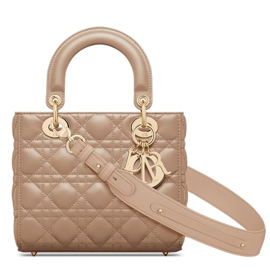 D*or small lady D*or my abcD*or bag in hazelnut lambskin