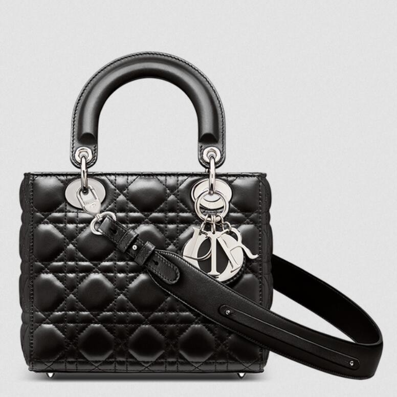 D*or small lady D*or my abcD*or bag in noir lambskin