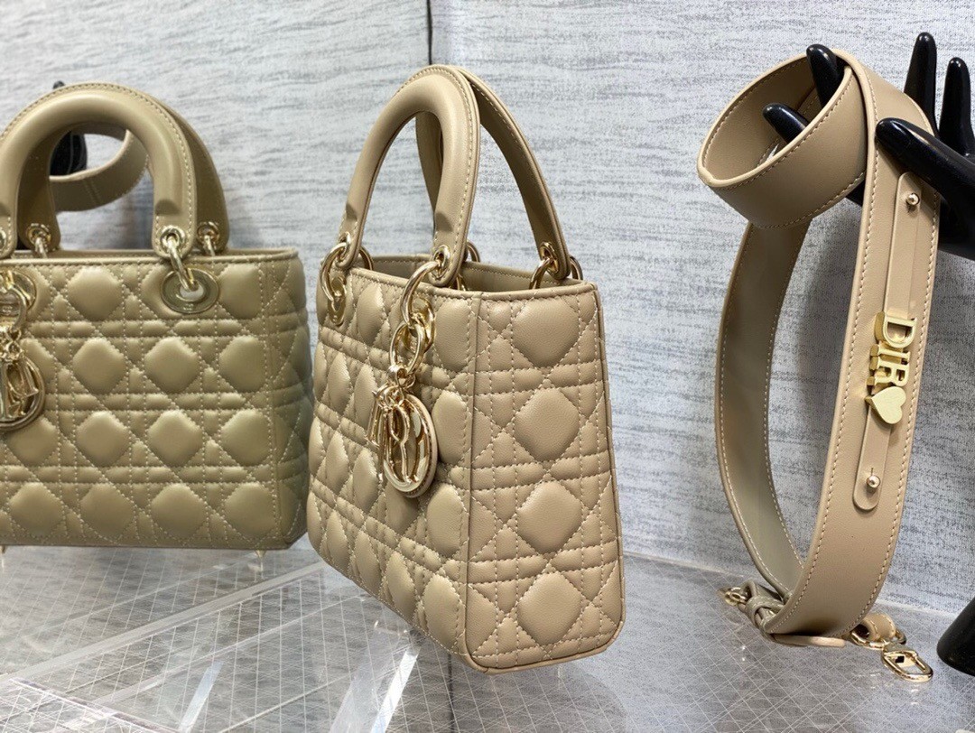 D*or small lady D*or my abcD*or bag in sand lambskin