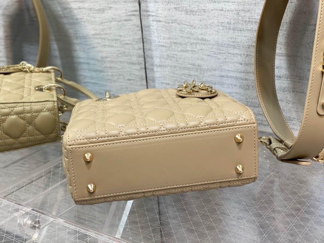 D*or small lady D*or my abcD*or bag in sand lambskin