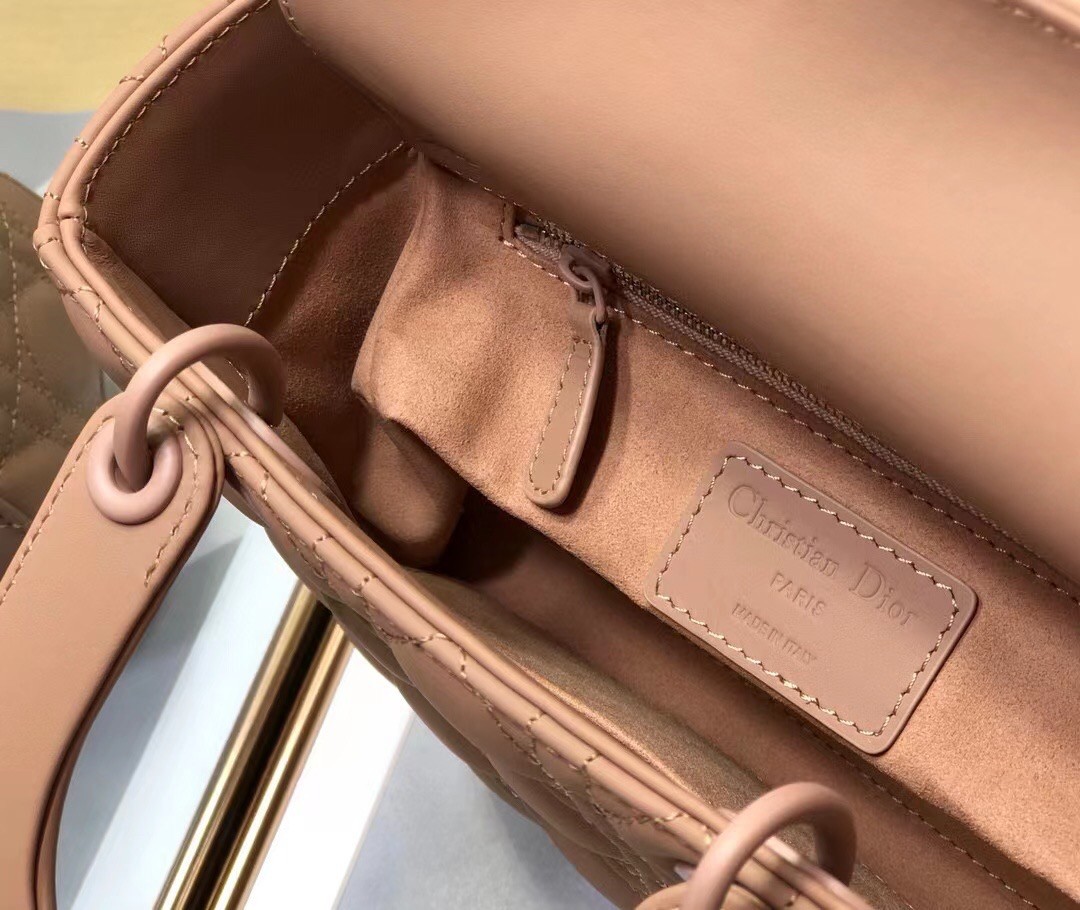D*or lady D*or my abcD*or bag in blush ultra matte calfskin