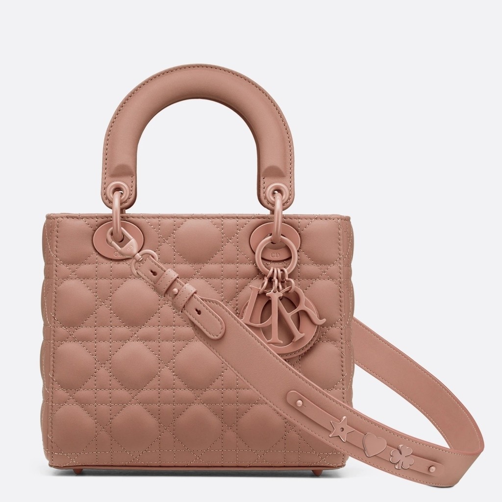 D*or lady D*or my abcD*or bag in blush ultra matte calfskin