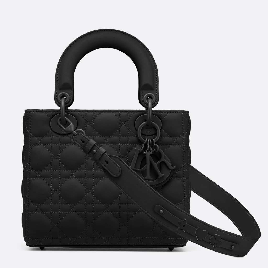 D*or lady D*or my abcD*or bag in black ultra matte calfskin