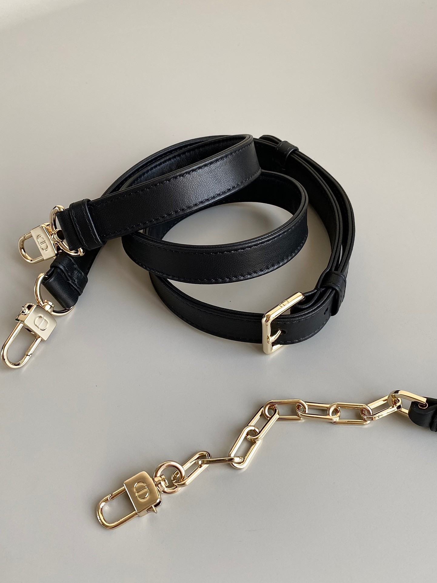 D*or lady d-joy small bag in black cannage lambskin