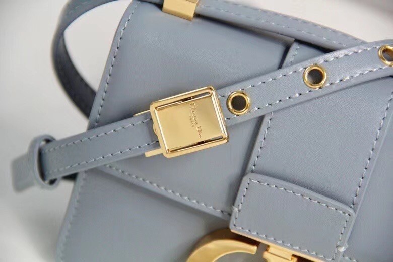 D*or micro 30 montaigne bag in grey calfskin