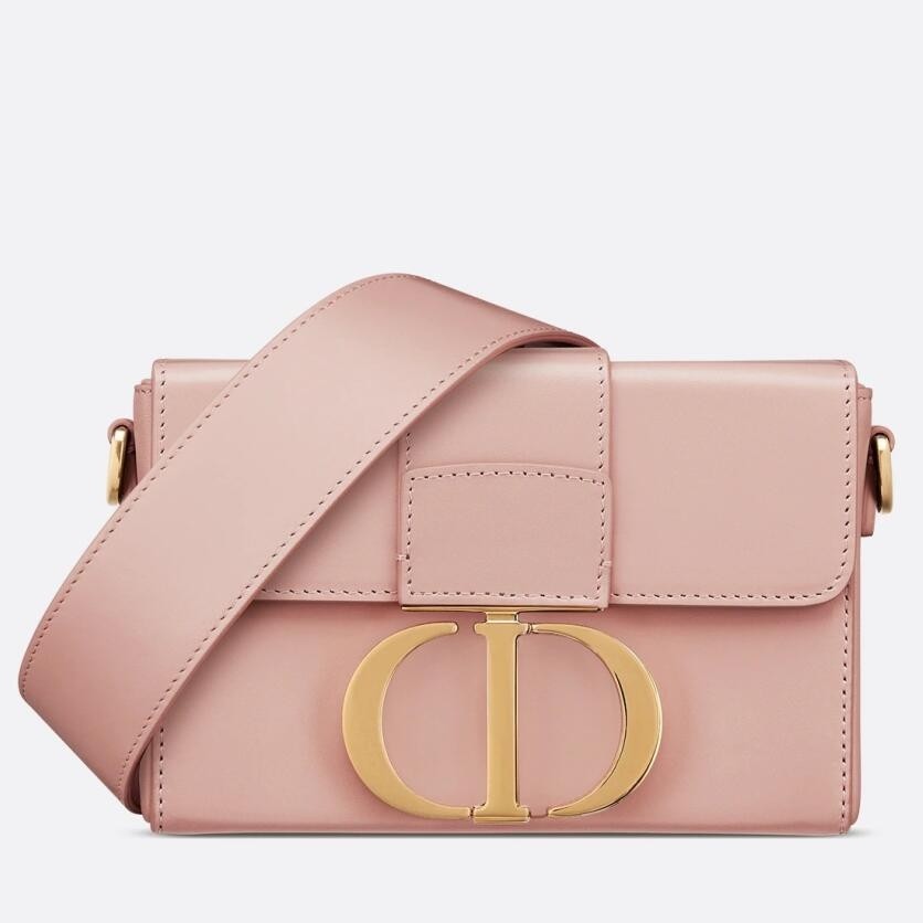 D*or 30 montaigne box bag in powder box calfskin
