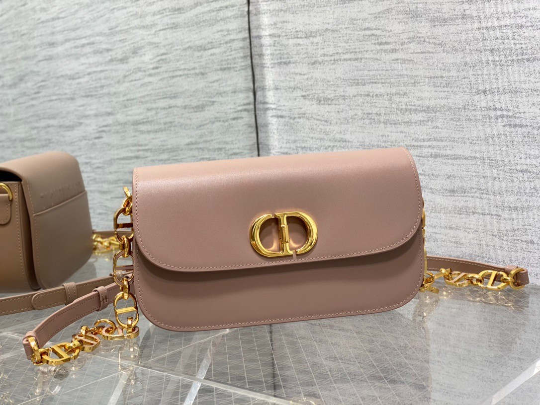 D*or 30 montaigne avenue bag in heritage pink box calfskin