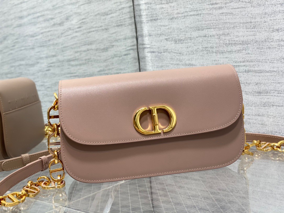 D*or 30 montaigne avenue bag in heritage pink box calfskin