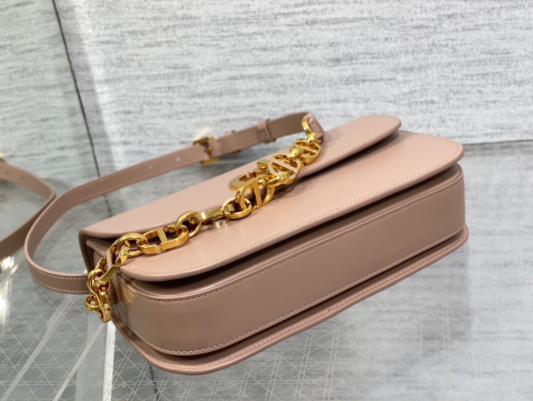 D*or 30 montaigne avenue bag in heritage pink box calfskin