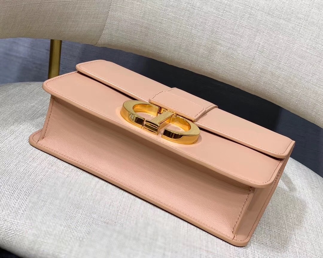 D*or 30 montaigne shoulder bag in pale pink calfskin