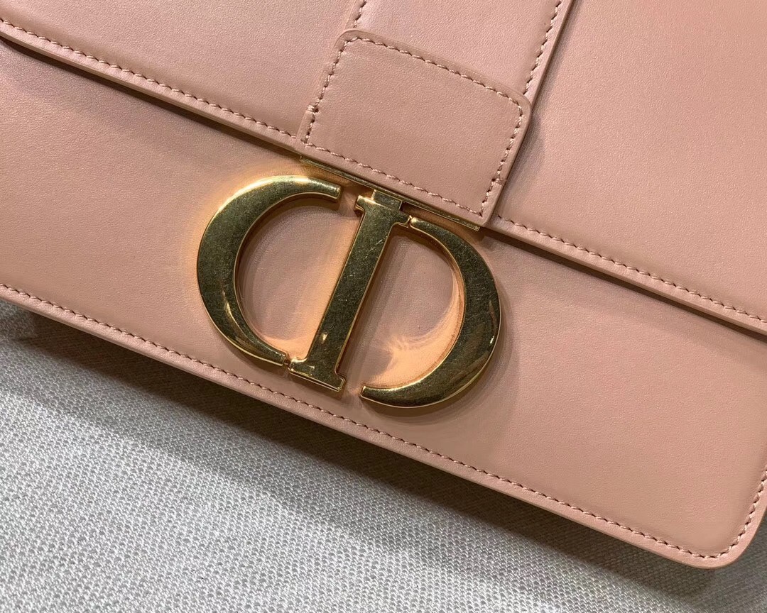 D*or 30 montaigne shoulder bag in pale pink calfskin