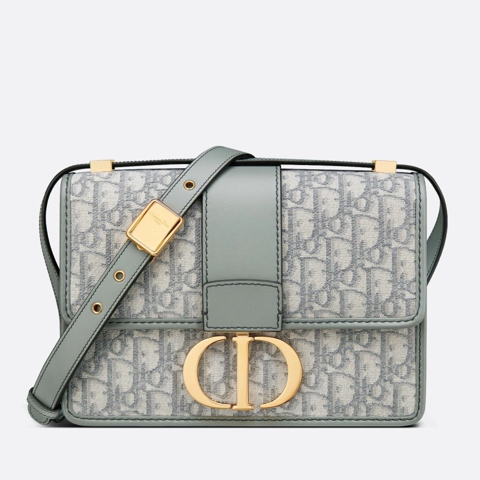 D*or 30 montaigne bag in grey oblique jacquard canvas