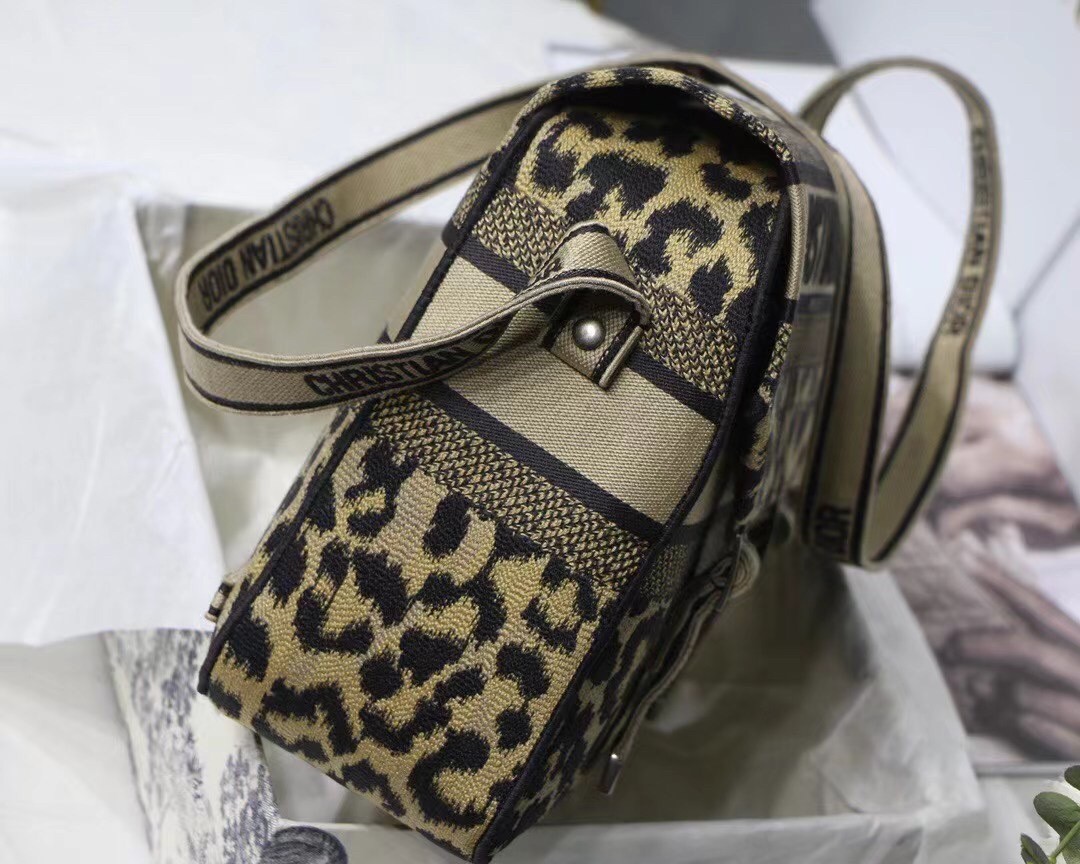 D*or D*orcamp bag in beige multicolor mizza embroidery