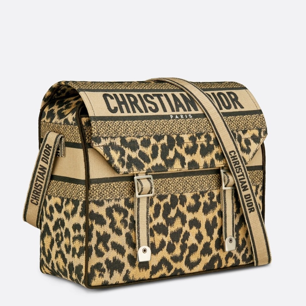 D*or D*orcamp bag in beige multicolor mizza embroidery
