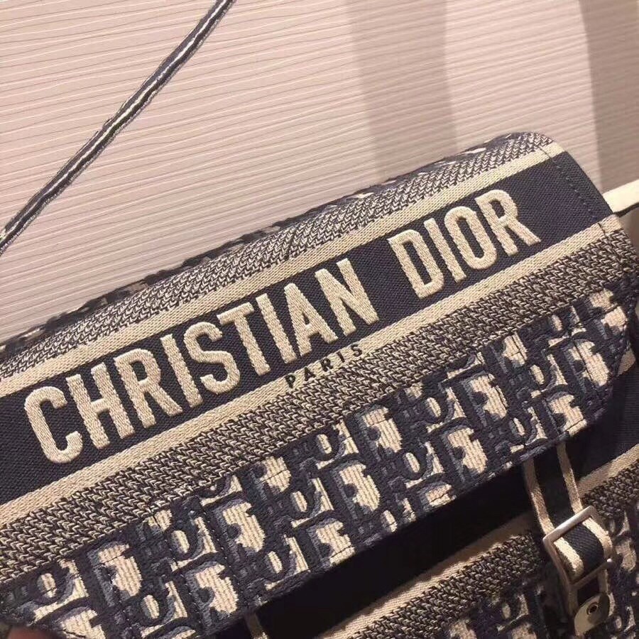 D*or blue oblique D*orcamp messenger bag