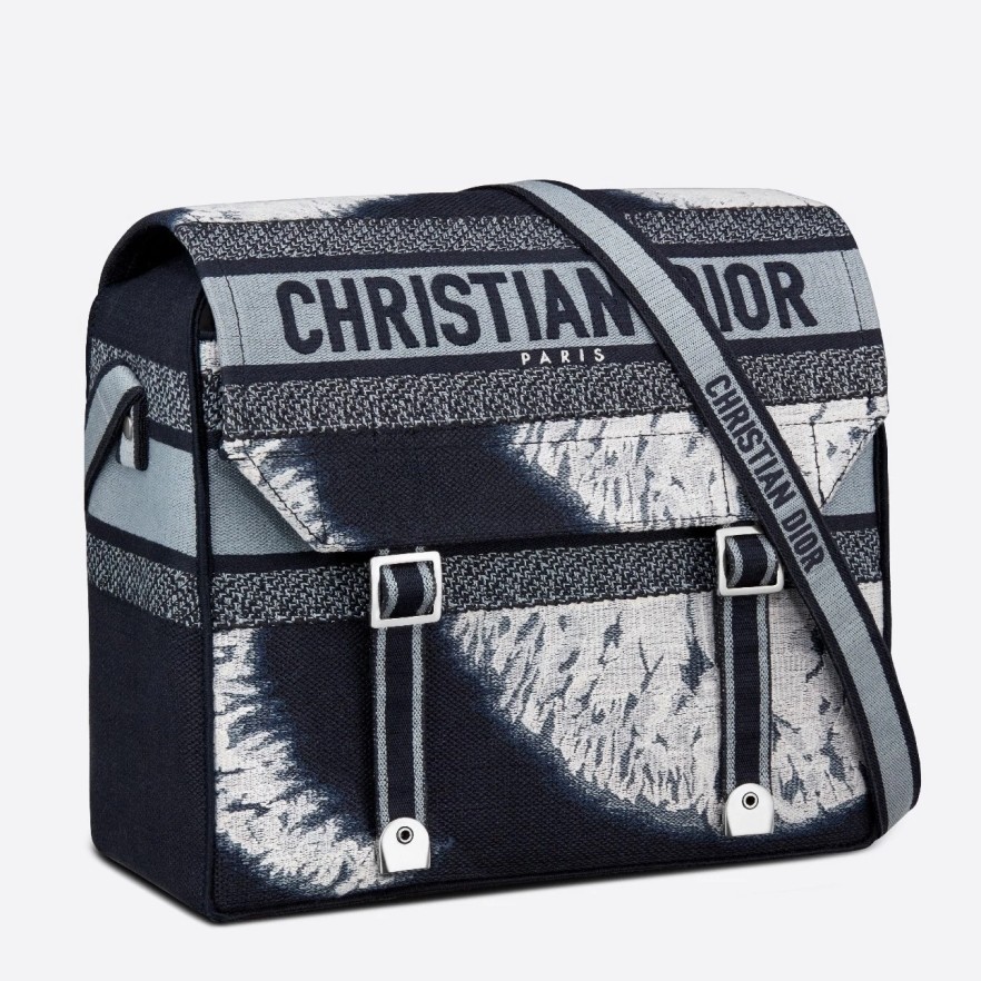 D*or D*orcamp messenger bag in multicolor tie embroidery